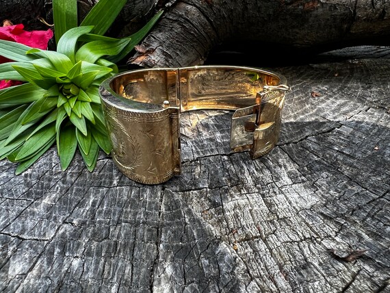 Wide Gold Bangle, Wide Gold Bangle, 18K Yellow Go… - image 8