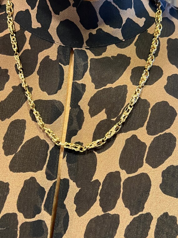 Yellow Gold Chain, Ornate Gold Chain, Long Gold C… - image 10