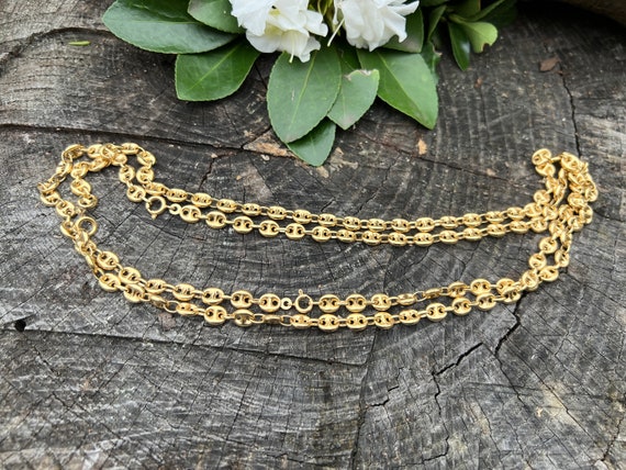 Mariners Link Chain,  Chunky Gold Chain, Long Gol… - image 2