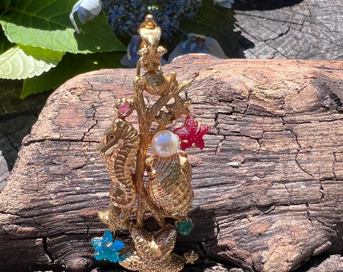 Seahorse Pendant, Seashell Pendant, Starfish Pendant, BeachTheme Pendant