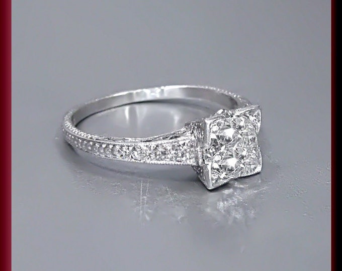 Antique Engagement Ring Art Deco Engagement Ring Vintage Ring Art Deco Ring Alternative Ring Filigree Ring Statement Ring Minimalist Ring