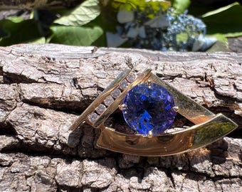 Tanzanite Pendant, Tanzanite Necklace, December Birthstone