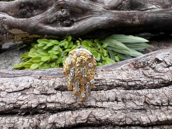 Diamond Cluster Ring, Diamond Statement Ring, Dia… - image 4