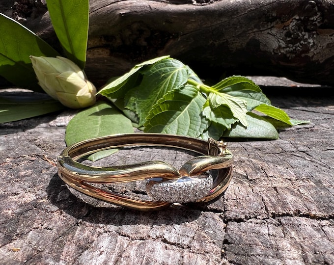Diamond Bangle, 14k Diamond Bangle, Gold Diamond Bangle,  Diamond Bangle,  Diamond Bracelet