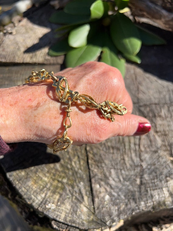 Victorian Gold Bracelet, Antique Gold Bracelet, W… - image 10