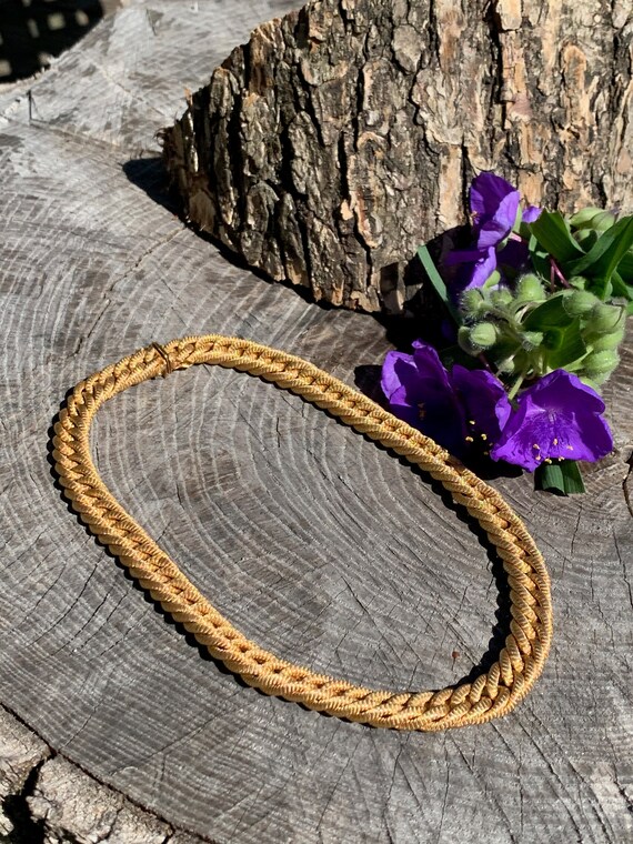 Chunky Gold Choker, Wide Gold Choker, Thick Gold C