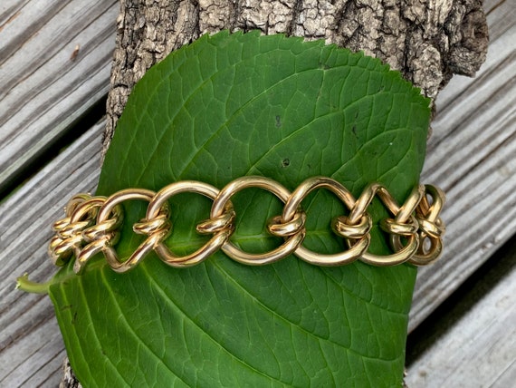 Wide Gold Bracelet, Chunky Wide Gold Bracelet, 196