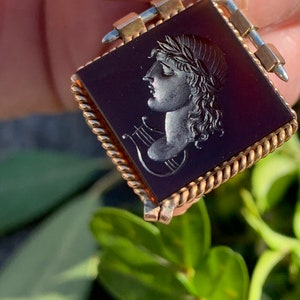 Victorian Intaglio Pendant, Carnelian Intaglio Pendant, Carved Intaglio image 4