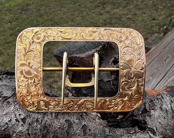 Victorian Belt Buckle, Antique Belt Buckle, Yellow Gold Belt Buckle, Gold Belt Buckle,