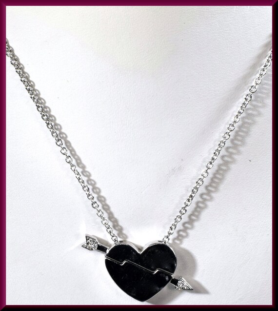 Diamond Heart Heart Necklace Diamond Necklace Dia… - image 4