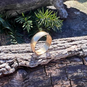 Victorian Cigar Band, Gold Cigar Band, Antique Wide Band, Wide Gold Band, Size 11.5