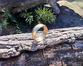 Victorian Cigar Band, Gold Cigar Band, Antique Wide Band, Wide Gold Band, Size 11.5