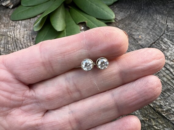 Art Deco Diamond Studs, Deco Studs, Deco Earrings… - image 9