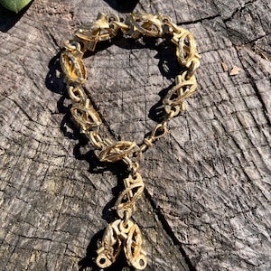 Victorian Gold Bracelet, Antique Gold Bracelet, Wide Gold Bracelet