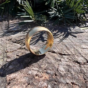 Victorian Cigar Band, Gold Cigar Band, Antique Wide Band, Wide Gold Band, Cigar Band Size 7.75