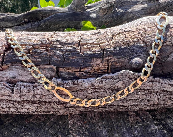 Long Gold Chain, Yellow Gold Chain, Thick Gold Chain, Curb Link Chain