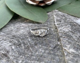 Art Deco Engagement Ring, Antique Engagement Ring, Alternative Engagement Ring ,Art Deco Ring, Filigree Engagement, Minimalist Ring