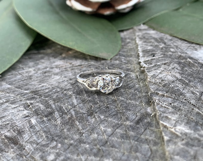 Art Deco Engagement Ring, Antique Engagement Ring, Alternative Engagement Ring ,Art Deco Ring, Filigree Engagement, Minimalist Ring