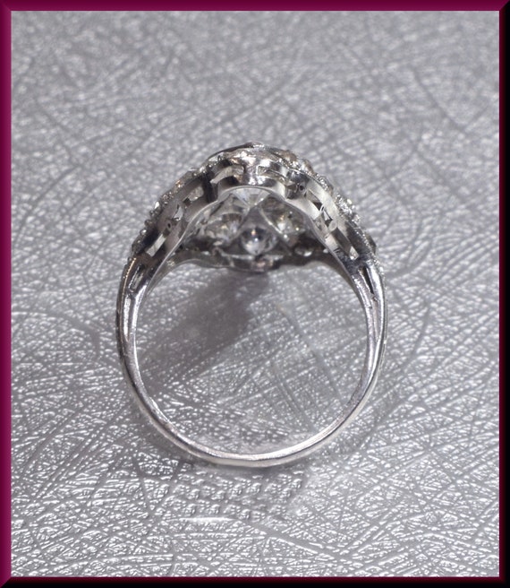 Diamond Cocktail Ring Deco Diamond Ring Diamond S… - image 6