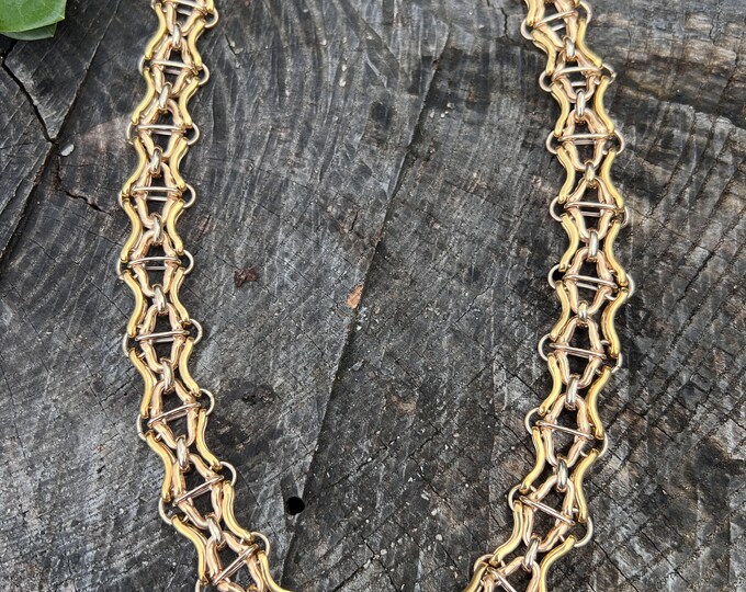 Chunky Gold Choker, Wide Gold Choker, Thick Gold Choker, Bold Gold Choker, Circle Link Chain