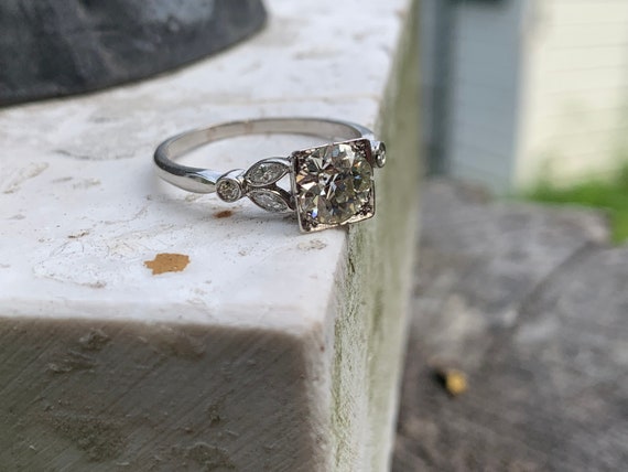 Art Deco Engagement Ring, Deco Engagement Ring, Alternative Ring,