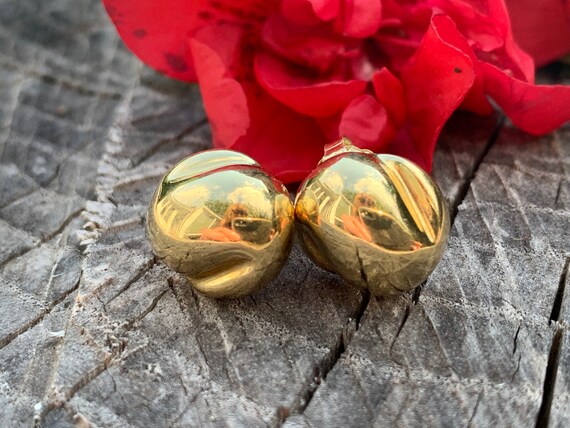 Tiffany and Co Earrings, Tiffany Gold Ball Earring