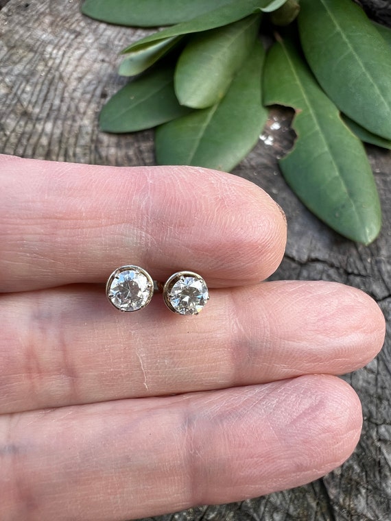 Art Deco Diamond Studs, Deco Studs, Deco Earrings… - image 10