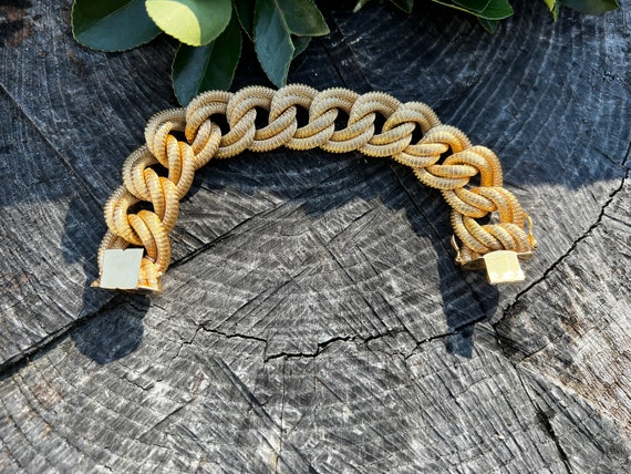 Wide Gold Bracelet, Chunky Wide Gold Bracelet, Ci… - image 10