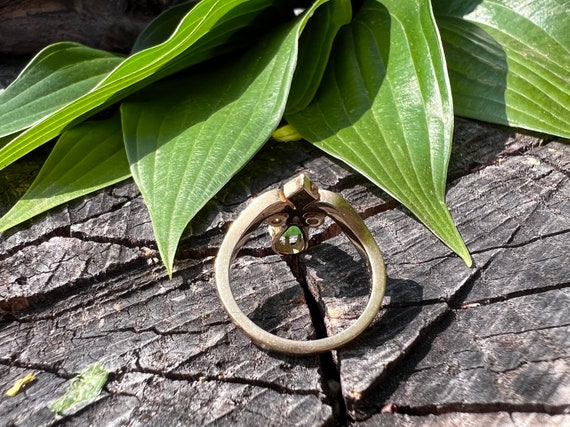 Jade and Pearl Ring, Jade Cocktail Ring, March Bi… - image 3