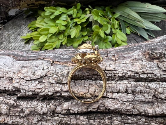 Diamond Cluster Ring, Diamond Statement Ring, Dia… - image 10