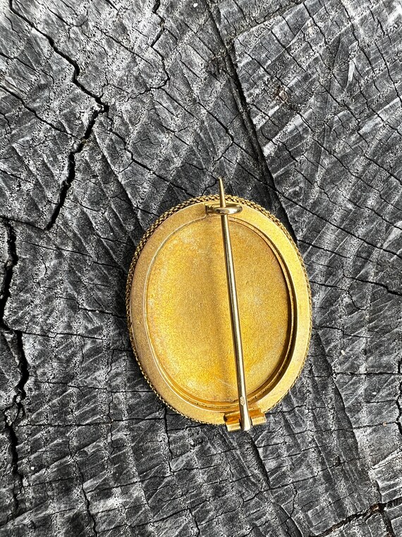 Victorian Gold Brooch, Antique Gold Pin, Ornate Vict… Gem