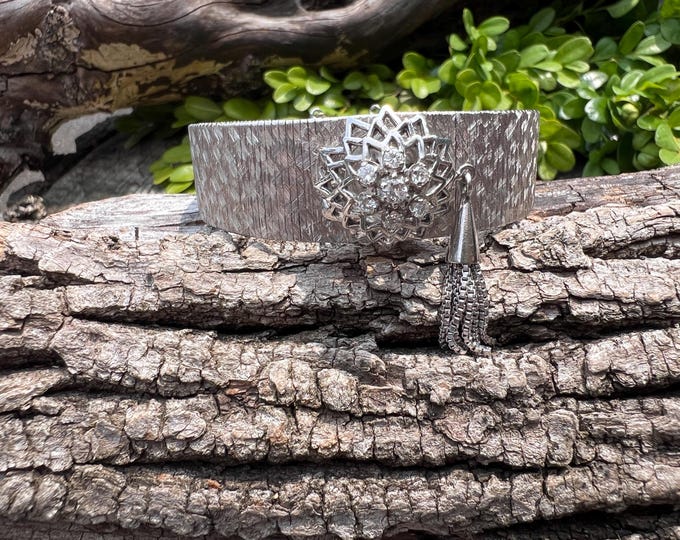 Diamond Covered Watch, Vintage Covered Watch, White Gold Covered Watch, Covered Watch, Statement Watch