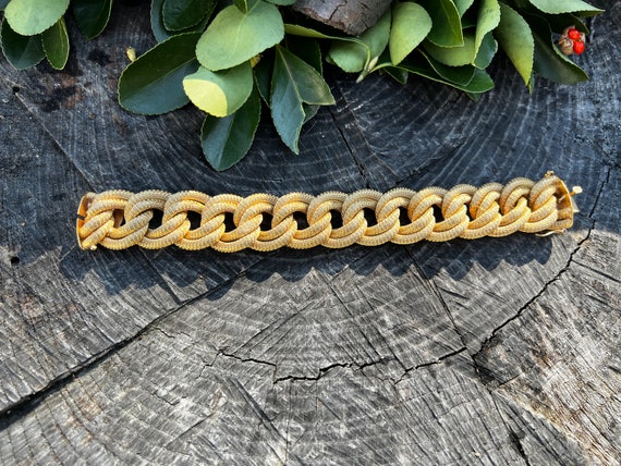 Wide Gold Bracelet, Chunky Wide Gold Bracelet, Ci… - image 9