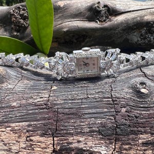 Art Deco Watch, Art Deco Diamond Watch, Antique Watch,  Antique Wrist Watch, Vintage Watch