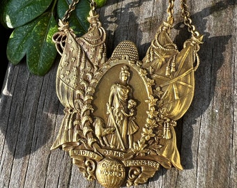 Ladies of the Maccabees Pendant, Maccabees Pendant, Antique Pendant,