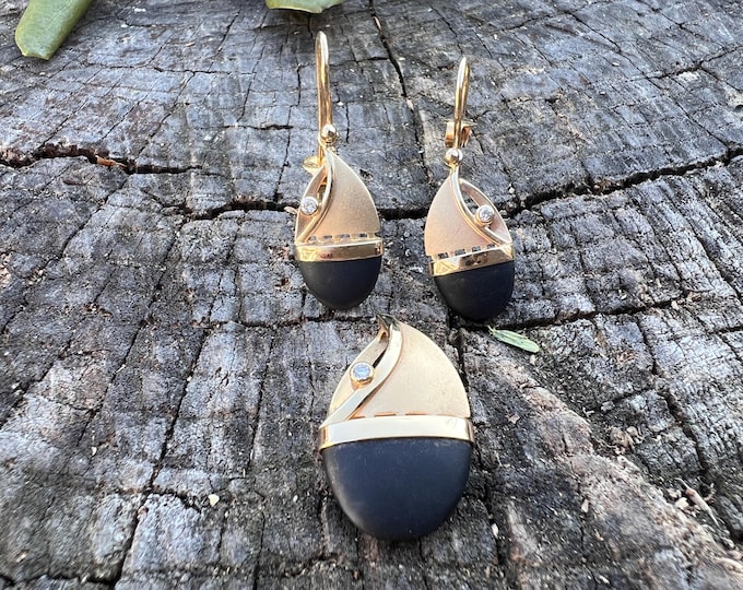 Sailboat Earrings, Gold Sailboat Pendant, 14K Sailboat Earrings