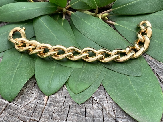 Wide Gold Bracelet, Chunky Wide Gold Bracelet, Ova