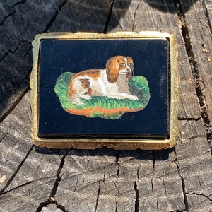 Micro Mosaic Brooch, Victorian Micro Mosaic, Micro Mosaic Pin, Victorian Brooch