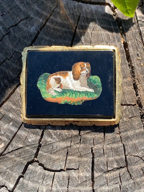 Micro mosaic brooch deals