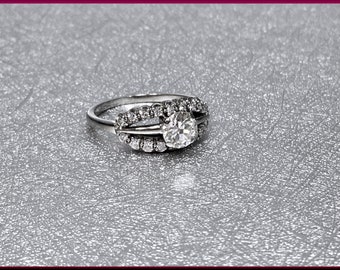 Art Deco Engagement Ring, 1920s Engagement Ring, Antique Engagement, Conflict Free, Alternative Ring, Art Deco Ring, Filigree Ring,