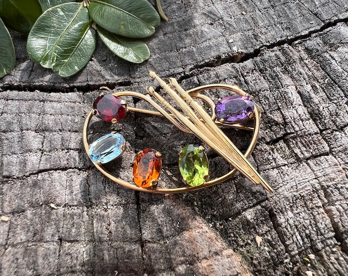 Artist Palette Brooch,  Paint Palette Pendant,  Paint Palette Artist Charm,  Painters Palette Charm,  Gold Palette Charm