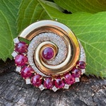 Ruby Brooch