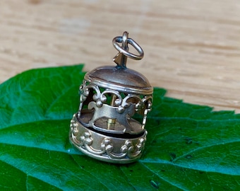 14K Yellow Gold Carousel Charm