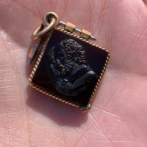 Victorian Intaglio Pendant, Carnelian Intaglio Pendant, Carved Intaglio image 8