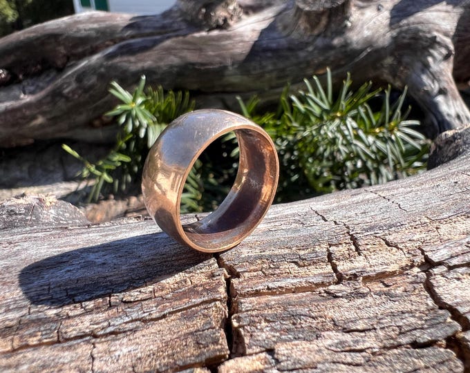 Antique Gold Band, Victorian Cigar Band, Wide Antique Band, Gold Wide Band, Chunky Gold Ring, Wide Gold Band Size 5.75