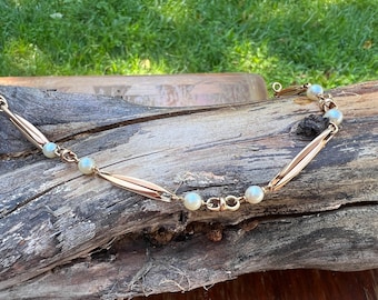Pulsera de perlas victorianas, pulsera victoriana, pulsera de perlas antiguas, pulsera de perlas