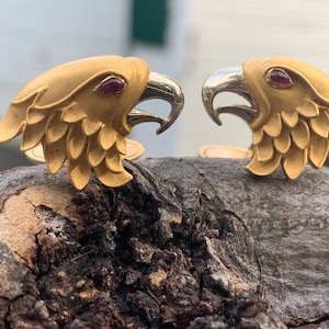 Eagle Cufflinks, Cellini Cufflinks, Eagle Jewelry