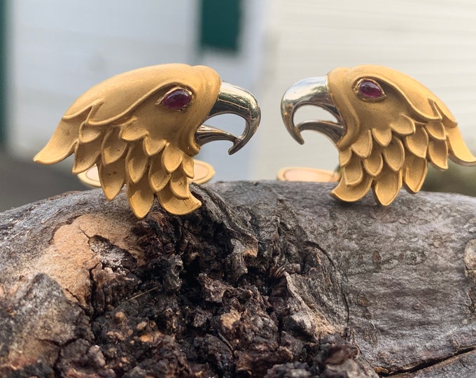 Eagle Cufflinks, Cellini Cufflinks, Eagle Jewelry