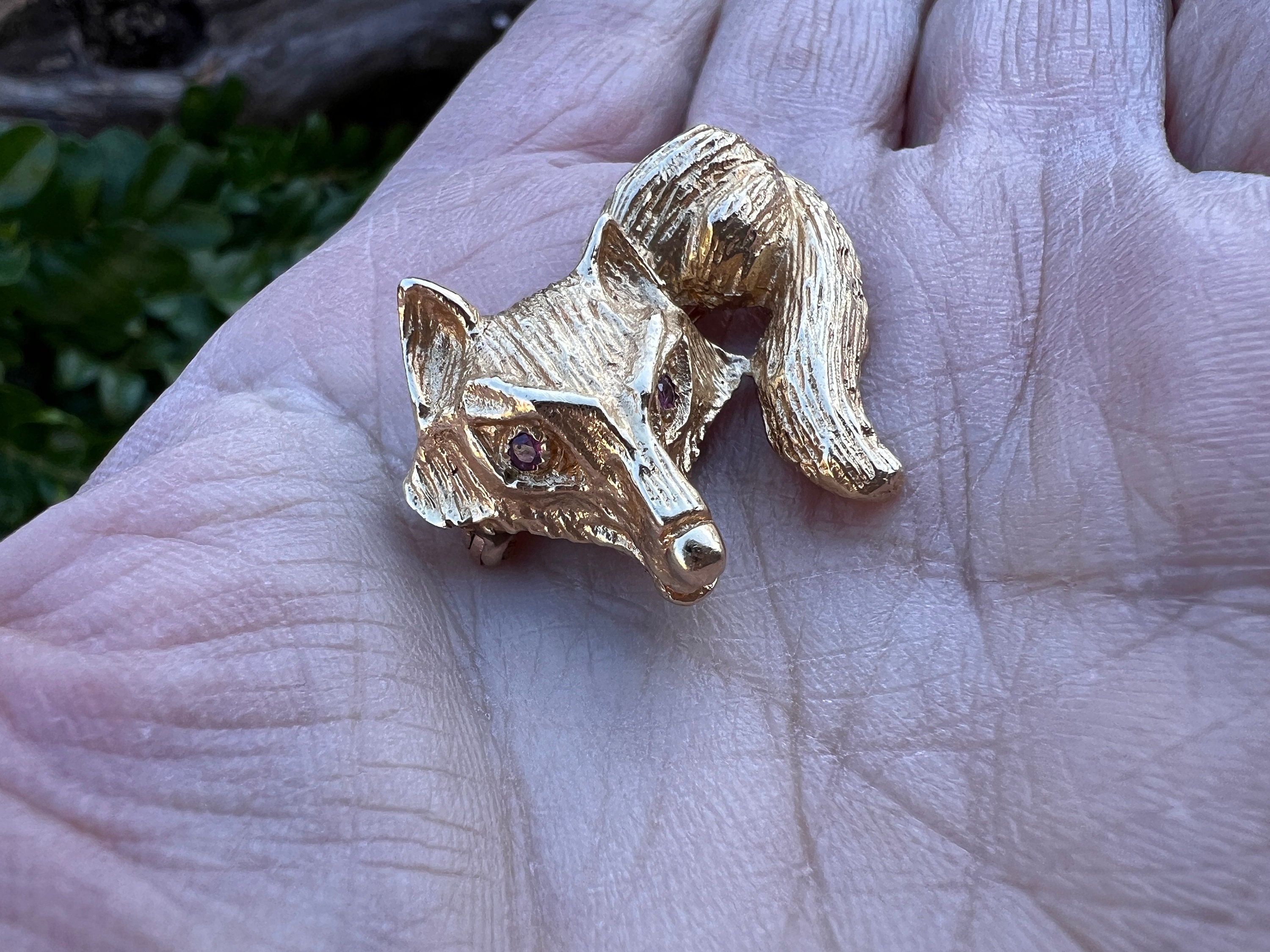 Gold Fox Pin, Gold Fox, Gold Fox Brooch - Etsy