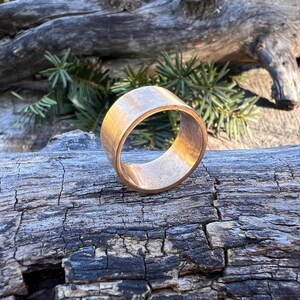 Antique Gold Band, Victorian Cigar Band, Wide Antique Band, Gold Wide Band, Chunky Gold Ring, Wide Gold Band Size 6.75